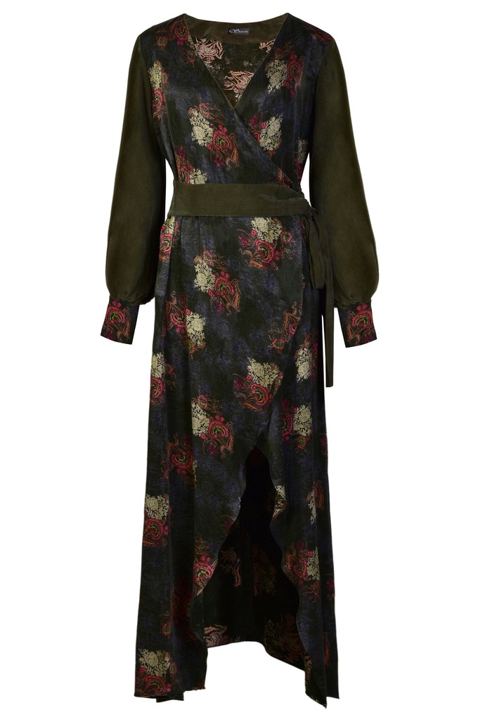 Long Sleeve Wrap Dress from Sarvin