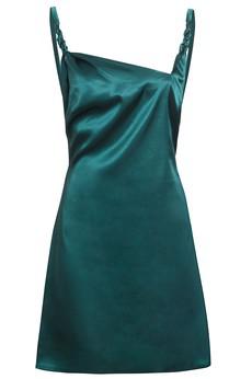 Green Backless Mini Dress via Sarvin