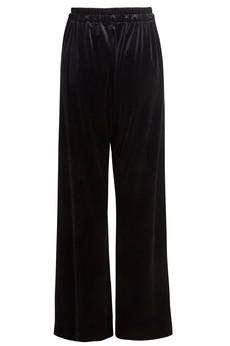 Wide Leg Velvet Trousers via Sarvin