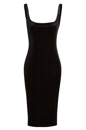 Gold Polka Dot Dress from Sarvin