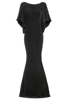 Black Cowl Back Gown via Sarvin