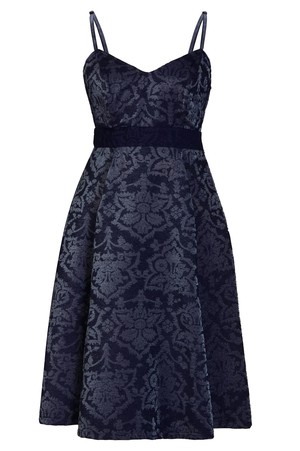 Jacquard Fit And Flare Dress from Sarvin