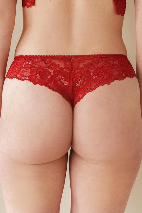 Endija Organic Cotton High Waisted Knickers In Madder