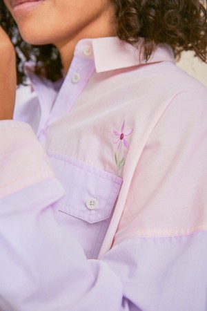 Jules Utility Shirt, Pink/ Lilac from Saywood.