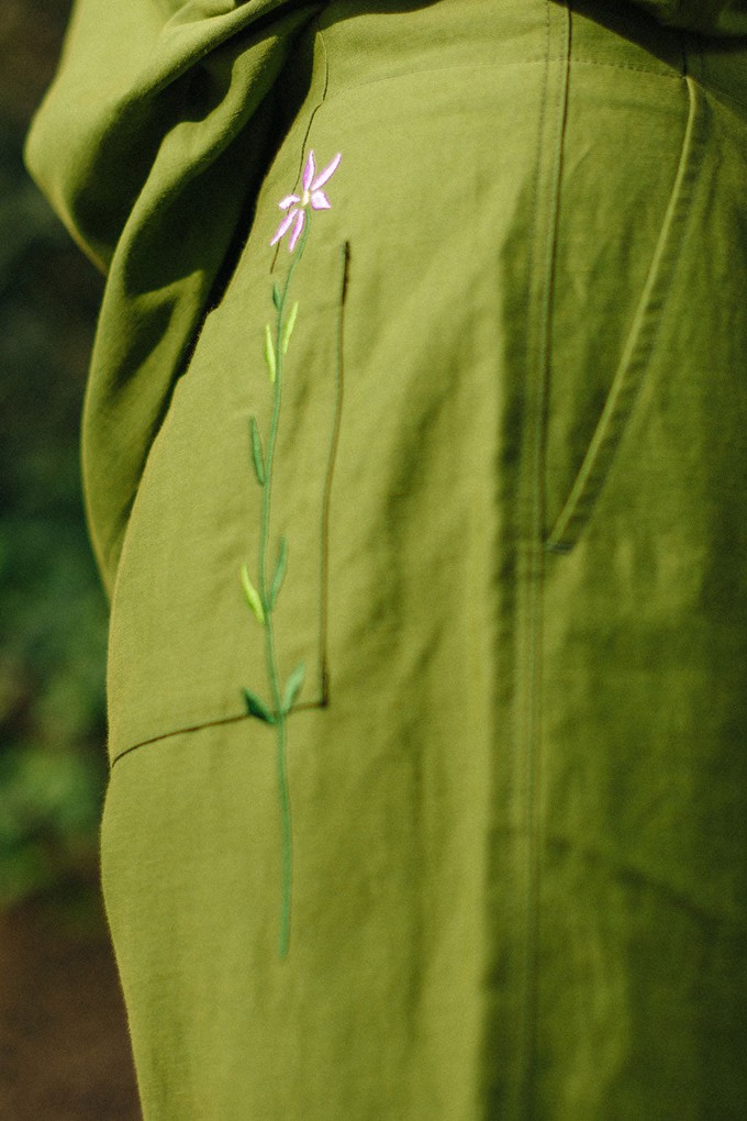 Bessie A-Line Shorts, Rich Olive Green from Saywood.