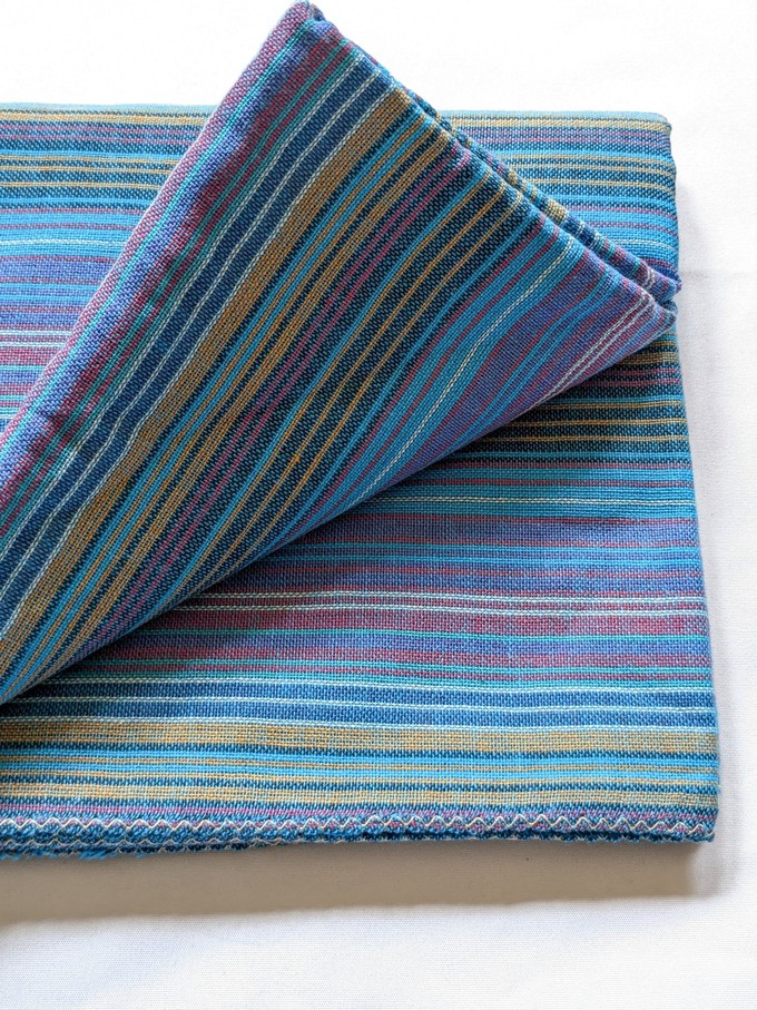 Soft cotton striped scarf, handwoven in Nepal from Shakti.ism