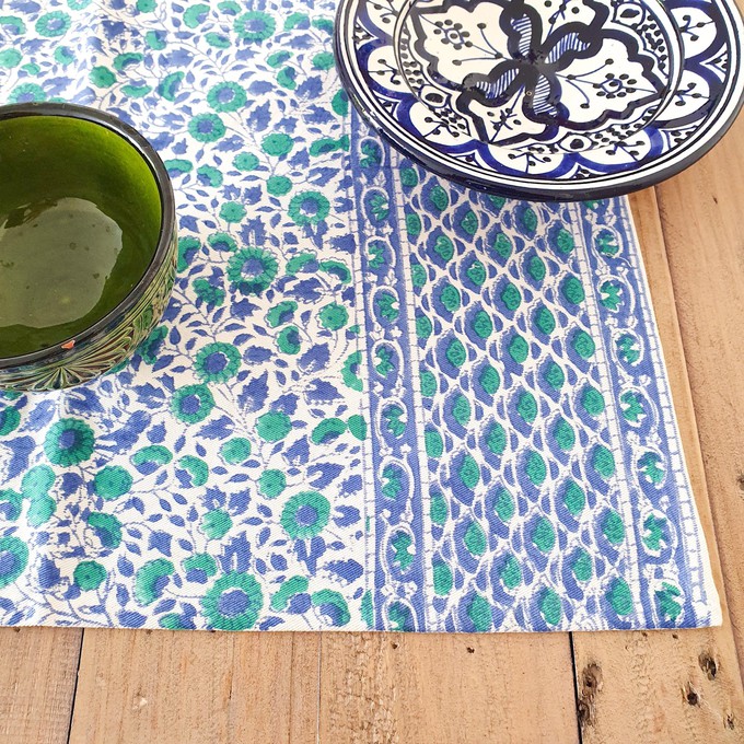 Block-printed organic cotton placemats (set of 2) from Shakti.ism