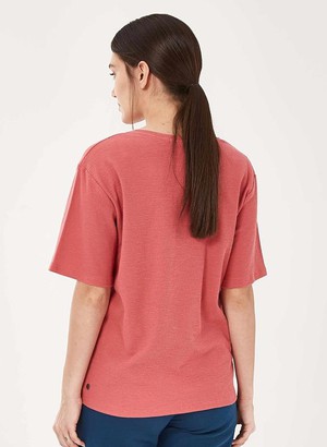 T-Shirt Jacquard Jersey Pink from Shop Like You Give a Damn