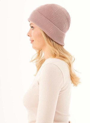 Unisex Beanie Organic Cotton Misty Rose from Shop Like You Give a Damn