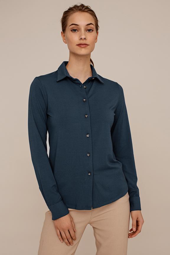 Blouse Cedar Petrol Blue from Shop Like You Give a Damn