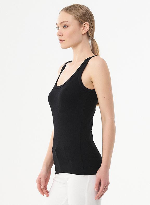 Ribbed Top Organic Cotton Black from Shop Like You Give a Damn