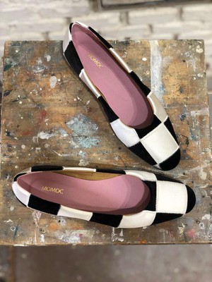 Ballerinas Queen's Gambit Black & White from Shop Like You Give a Damn