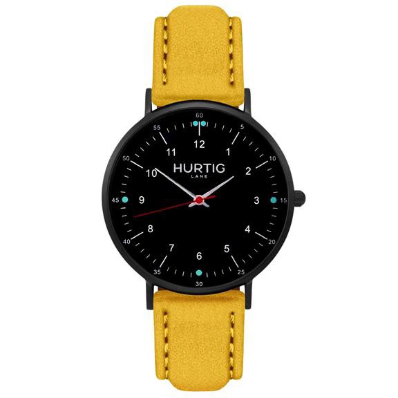 Watch Moderna Suede Black & Mustard Yellow from Shop Like You Give a Damn