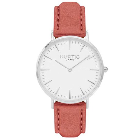 Women's Watch Hymnal Silver, White & Coral from Shop Like You Give a Damn