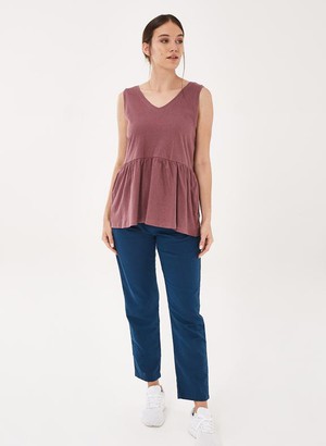 Sleeveless Top Linen Brown from Shop Like You Give a Damn