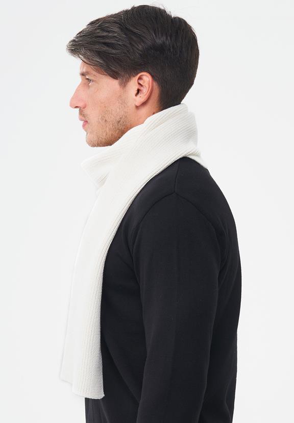 Unisex Knitted Scarf White from Shop Like You Give a Damn