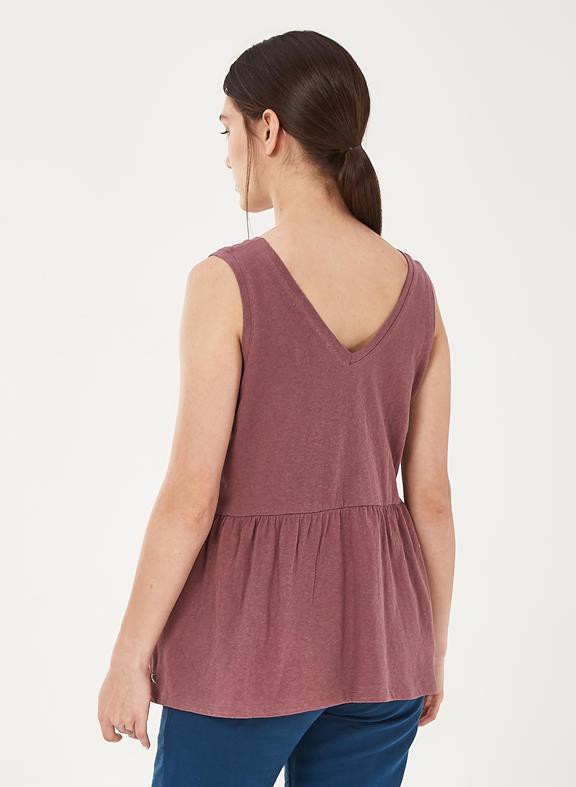 Sleeveless Top Linen Brown from Shop Like You Give a Damn