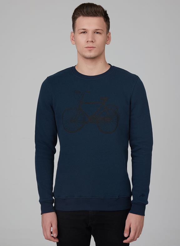 Sweatshirt Navy Bike from Shop Like You Give a Damn