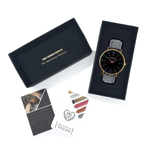 Moderna Tweed Watch Gold, Black & Grey from Shop Like You Give a Damn