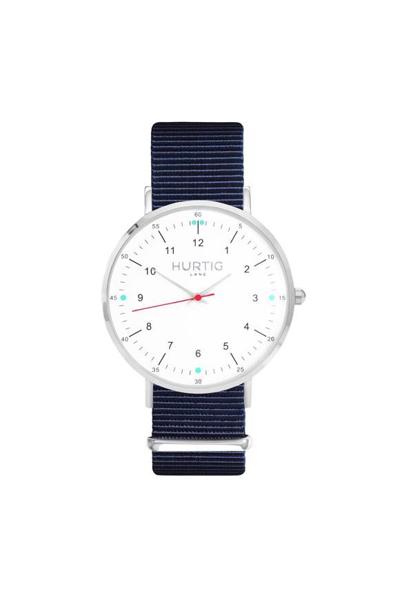 Moderno Montezuma Watch Silver, White & Ocean Blue from Shop Like You Give a Damn