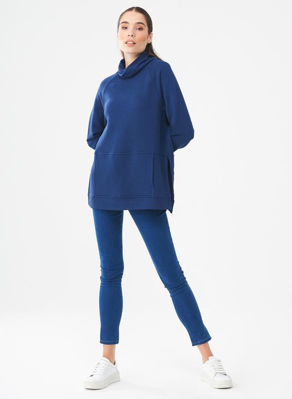 Turtleneck Sweatshirt Dark Blue from Shop Like You Give a Damn