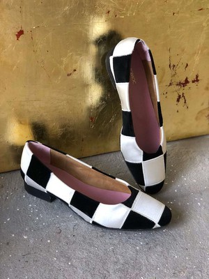 Ballerinas Queen's Gambit Black & White from Shop Like You Give a Damn