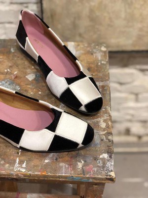 Ballerinas Queen's Gambit Black & White from Shop Like You Give a Damn