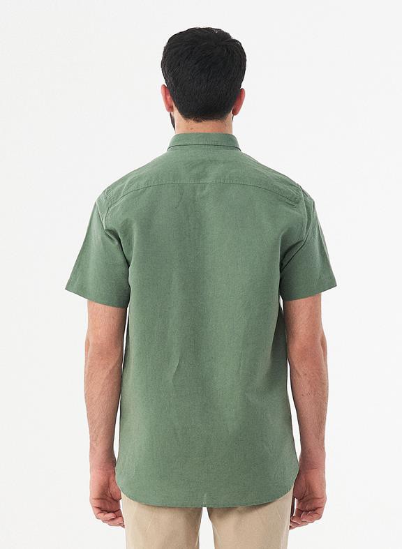 Shirt Linen Blend Green from Shop Like You Give a Damn