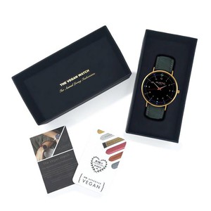 Watch Moderna Suede Gold Black & Dark Green from Shop Like You Give a Damn