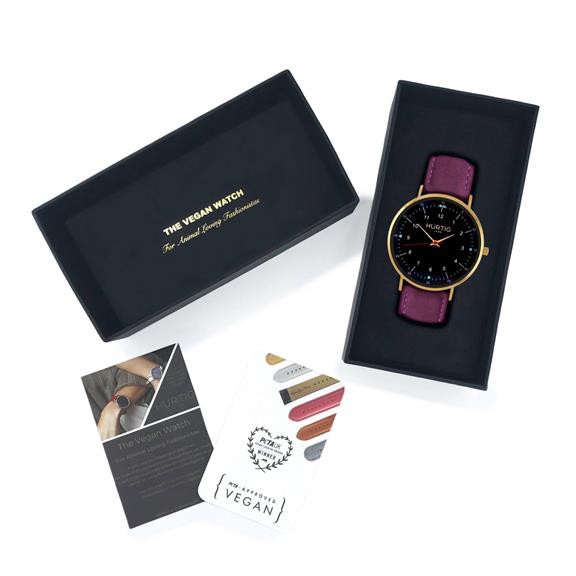 Watch Moderna Suede Gold Black & Berry Purple from Shop Like You Give a Damn