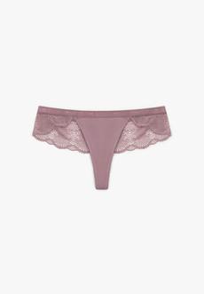 Thong Luminous Moss Lilac via Shop Like You Give a Damn