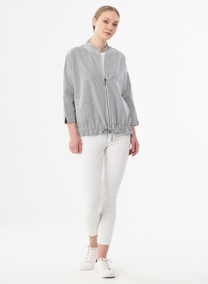 Jacket Stripe Pattern Light Grey from Shop Like You Give a Damn