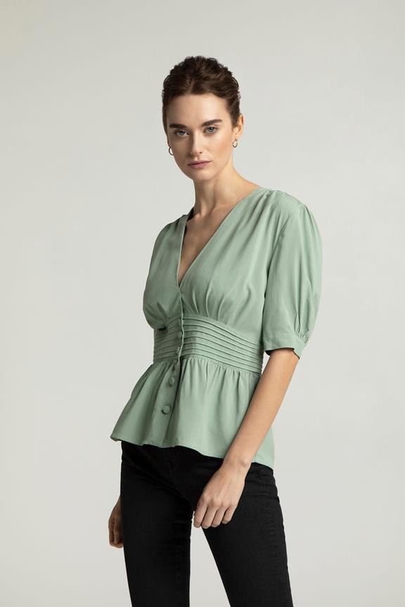 Blouse Lillmor Green from Shop Like You Give a Damn