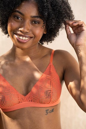 Bralette Dawa Terracotta Orange from Shop Like You Give a Damn