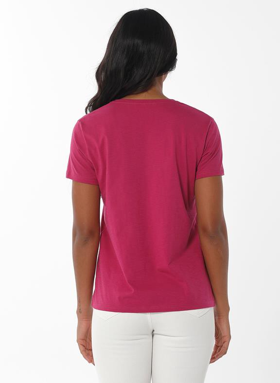 T-Shirt V-Neck Pink from Shop Like You Give a Damn