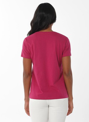 T-Shirt V-Neck Pink from Shop Like You Give a Damn