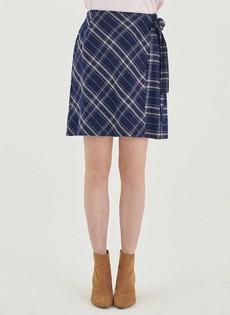 Skirt Check Pattern Blue via Shop Like You Give a Damn