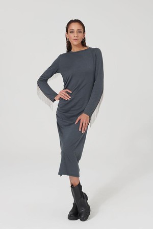 Dress Beauvoire Grey from Shop Like You Give a Damn