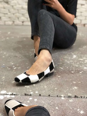 Ballerinas Queen's Gambit Black & White from Shop Like You Give a Damn