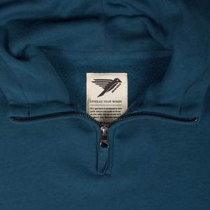 lowe organic cotton quarter zip hoodie from Silverstick