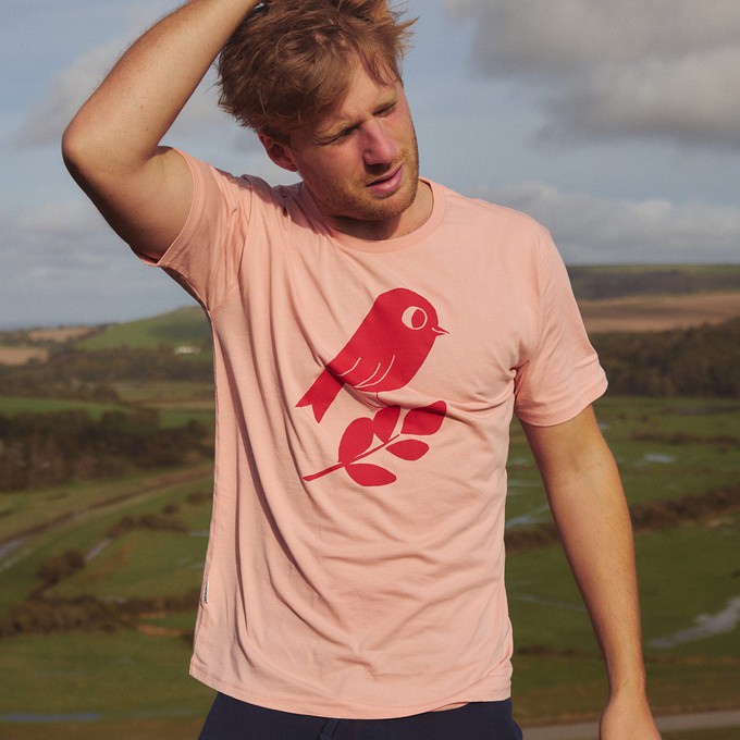 matt sewell red bird organic tee from Silverstick