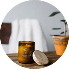 Scented Candle Eir via Skin Matter