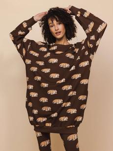 Sleeping Deer Sweater dress Women via SNURK