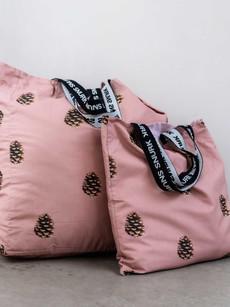 Pinecones Dusty Rose Shopper Xtra Large via SNURK