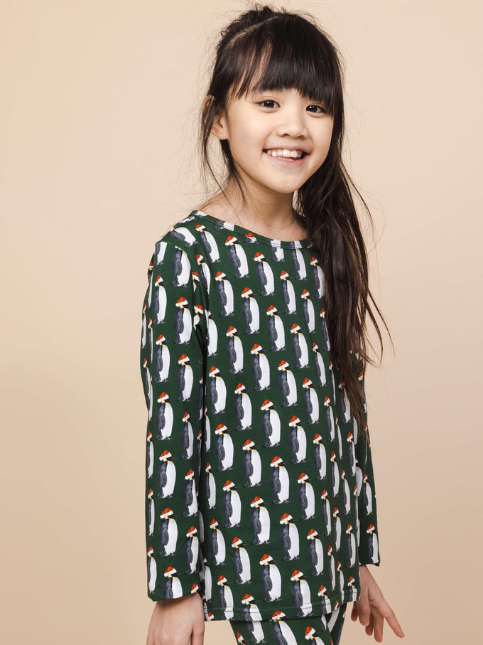 Penguin Xmas Longsleeve T-shirt Kids from SNURK