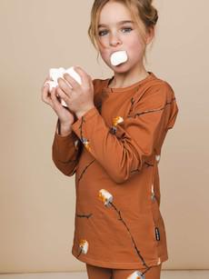 Marshmallow T-shirt long sleeve Kids via SNURK