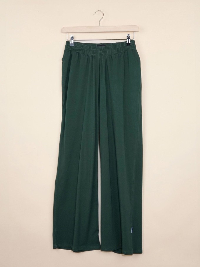 Dark Green Wide Pants Women from SNURK