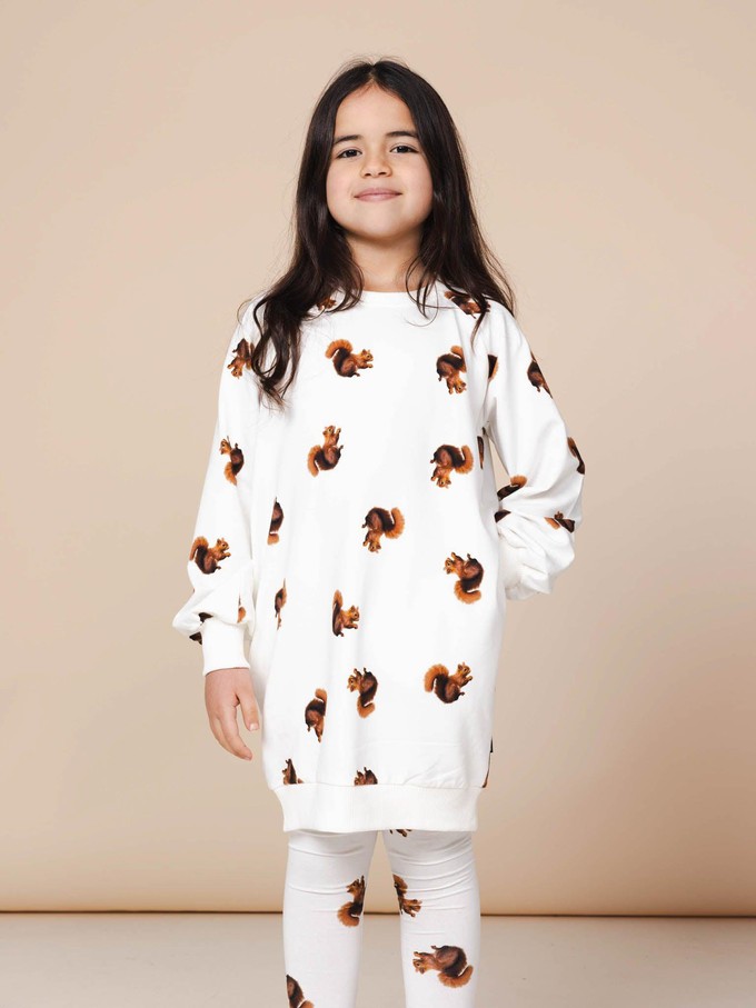 Squirrels Sweater Dress Kids from SNURK