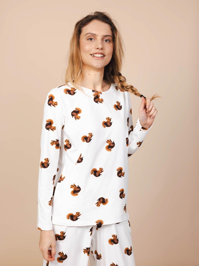 Squirrels Longsleeve T-shirt Women from SNURK