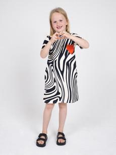 Zebra Love T-shirt dress Kids via SNURK